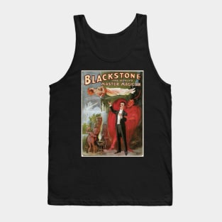 Vintage Magic Poster Art, Blackstone, the World's Master Magician Tank Top